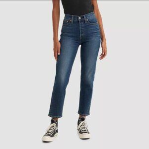 Levi's® High-Rise Wedgie Straight Cropped Jeans - Indigo Here We go 24x28